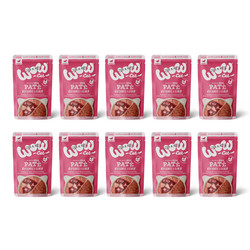 Zestaw 10x WOW CAT Junior Geflugel Leber - drób z wątróbką dla kociąt (125g)