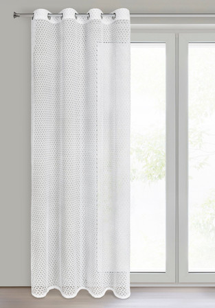 FIRANA GOTOWA CINDY 140 X 250 CM BIAŁY