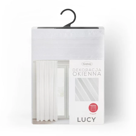 FIRANA GOTOWA LUCY NA TAŚMIE 140 X 270 CM BIAŁY