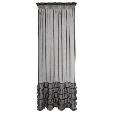 FIRANA GOTOWA CARLI NA TAŚMIE 140 X 250 CM CZARNY