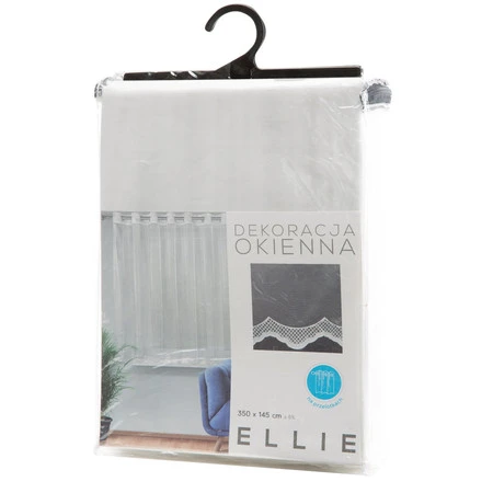 FIRANA GOTOWA ELLIE 350 X 145 CM BIAŁY