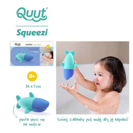 QUUT Silikonowa zabawka do kąpieli Squeezi Shark