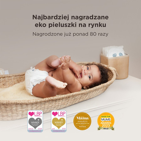 Kit & Kin, Pieluszki Jednorazowe 5 Junior (11 kg+), Koala/Małpka, 28 szt.