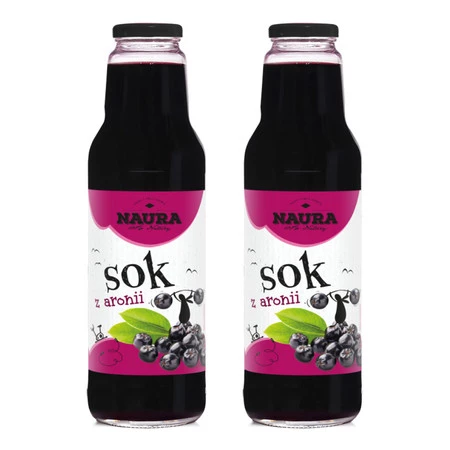 Zestaw 2x Sok z aronii 750 ml