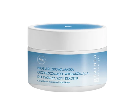 Balneokosmetyki - Biosiarczkowa maska oczyszczająco-wygładzająca do twarzy, szyi i dekoltu 150ml
