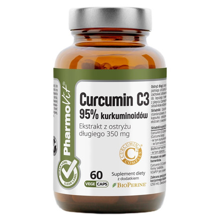 Pharmovit Kurkumina C3 95% na wsparcie układu trawienia 60 kaps.- PHARMOVIT (CLEAN LABEL)