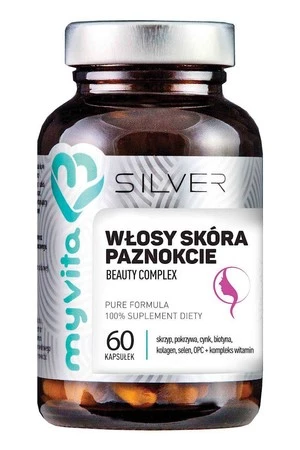 Myvita Silver Włosy, Skóra, Paznkcie 60 kaps.