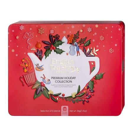 English Tea Shop, Zestaw BIO herbatek w nowej, czerwonej puszcze, 36 saszetek
