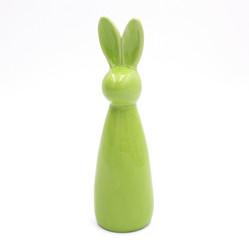 Ozdoba Wielkanocna, Figurka ceramiczna, kolor zielony, rozmiar 8 x 28 x 8 cm