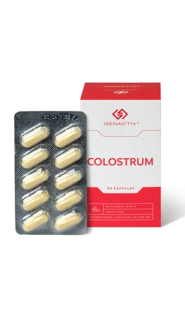 GENACTIV Colostrigen kapsułki 200mg, 60 kaps. - bioaktywne Colostrum Bovinum 2h