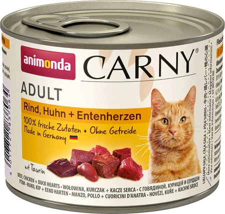 ANIMONDA Carny ADULT Wołowina Kurczak Kaczka 200g