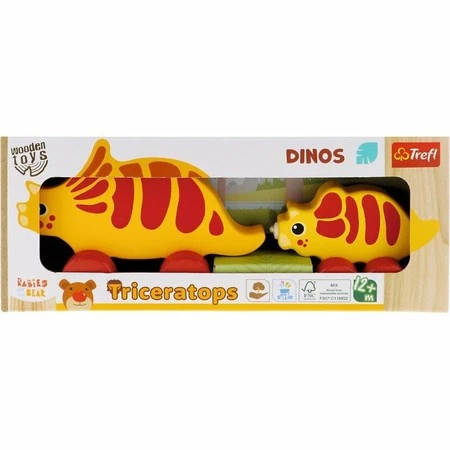 Zabawka drewniana - Dinos Triceratops 61745 Trefl