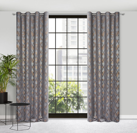 ZASŁONA GOTOWA ARETA 140 X 250 CM STALOWY