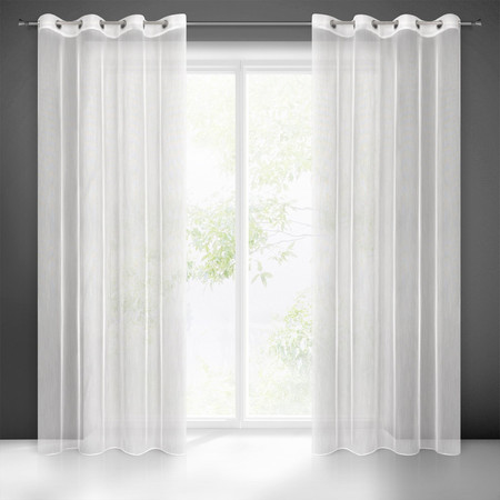 FIRANA GOTOWA NICEA 140 X 250 CM BIAŁY
