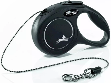 FLEXI NEW CLASSIC Smycz sznurowa XS / 3m czarna