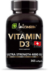 Intenson Witamina D3 4000 IU suplement diety 120 kaps. KRÓTKA DATA 2026-08-31