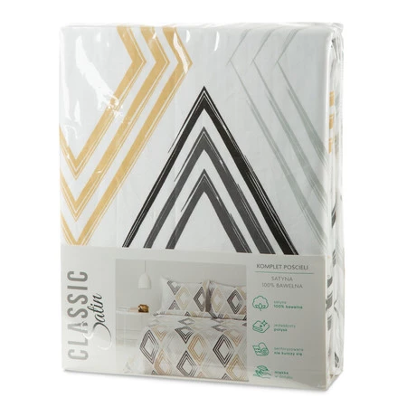 Komplet pościeli satynowej Spring 35, 220 x 200 cm, Biały