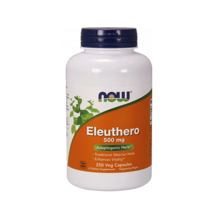 Now Foods Eleuthero 500 mg - Żeń-szeń Syberyjski 250 kaps.