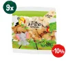 Zestaw: 9x Ania − Herbatniki mini zoo B/C − 50 g