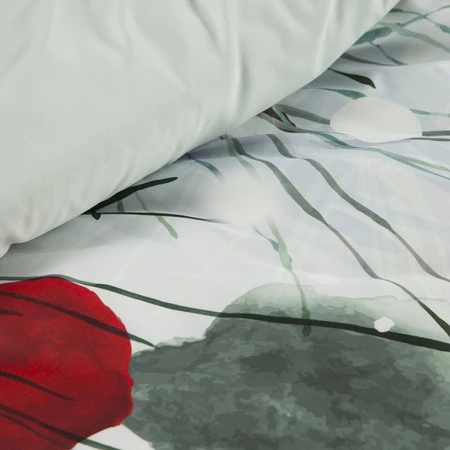 Komplet pościeli świątecznej Robin, 220 x 200 cm, Jasnoszary