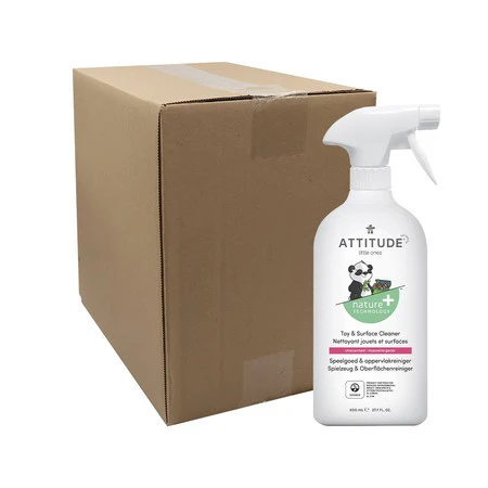Attitude BABY LEAVES™, Spray do mycia zabawek i powierzchni w pokoju dziecka, bezzapachowy, 800 ml