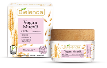 Vegan Muesli Matte Cream krem matujący do cery tłustej. mieszanej i wrażliwej na dzień i na noc 50ml