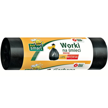 Bee Smart Worki na śmieci LDPE 60L 10 sztuk