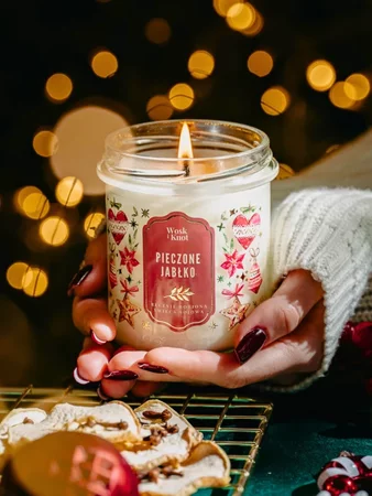 Woskiknot świeca sojowa Pieczone Jabłko 300ml