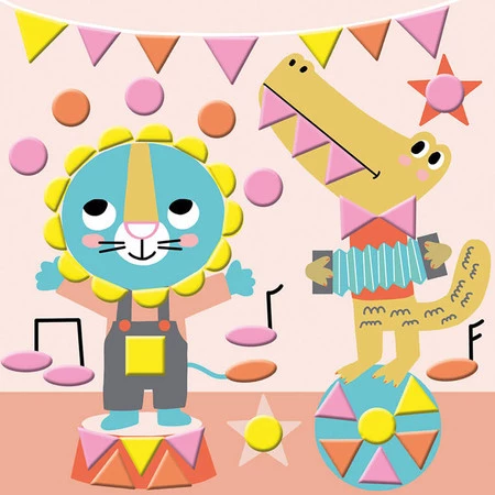 Janod Zestaw kreatywny Naklejki geometryczne My arts & crafts 3+