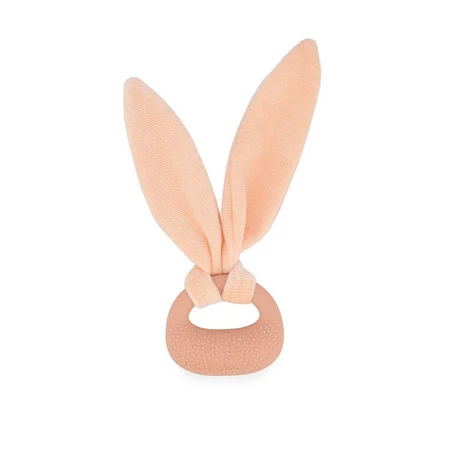 Kaloo Zestaw prezentowy 3 w 1 Królik (komforter + gryzak + buciki) brzoskwiniowy Lapinoo