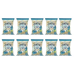 Zestaw 10x Chipsy z czerwonej soczewicy o smaku śmietany i cebuli 100 g