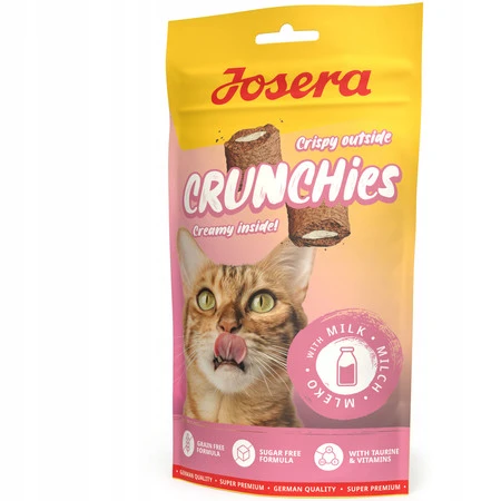 Josera Crunchies Milk przekąska dla kotów z mlekiem 60g