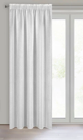 FIRANA GOTOWA LOARA NA TAŚMIE 140 X 270 CM BIAŁY