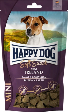 HAPPY DOG Soft Snack MINI Ireland Łosoś Królik 100g