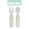 Beaba Zestaw pierwszych sztućców ze stali nierdzewnej Velvet grey