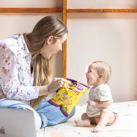 Smileat, BIO Smilitos, Chrupki kukurydziane z oliwą z oliwek z pierwszego tłoczenia 8m+, 38g