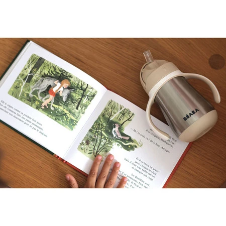 Beaba Bidon niekapek ze słomką termiczny 250 ml Clay Earth