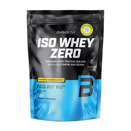BioTech USA Iso Whey 454 g lactose reduced o smaku ananas-mango
