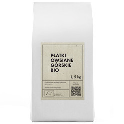 PŁATKI OWSIANE GÓRSKIE BIO 1,5 kg - THE PLANET
