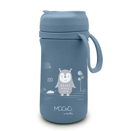 Nuvita, Bidon termiczny z ustnikiem Powder Blue, 350 ml
