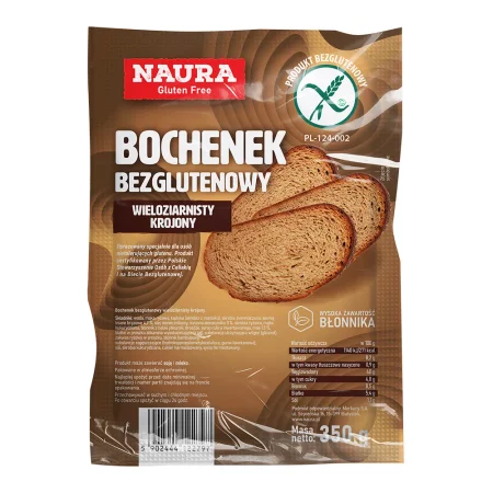 Naura − Bochenek bezglutenowy wieloziarnisty − 350 g