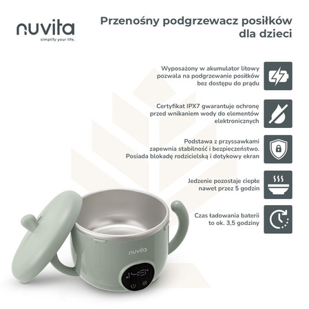 Nuvita, Pappa'n'Go - Przenośny podgrzewacz posiłków dla dzieci