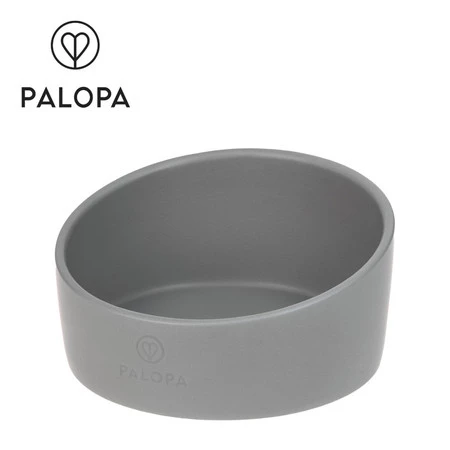 PALOPA Miska dla psa porcelanowa Cali grey