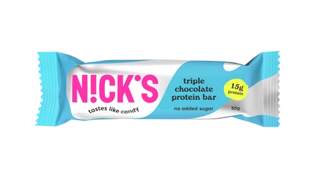 Zestaw 6x N!CK'S Nicks Triple Chocolate Protein Bar Baton proteinowy bez cukru 50g