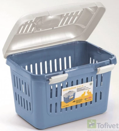 STEFANPLAST MIDI GULLIVER Transporter Biało-niebieski 45cm