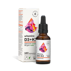 Aura herbals - Witamina D3 + K2 w kroplach - 30 ml