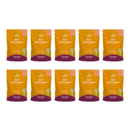 Zestaw 10x HERRMANN'S Selection Cat Bio Gans - bio gęsina (100g)