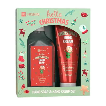 Hello Christmas Świąteczny Grzaniec zestaw krem do rąk 60ml + mydło do rąk 200ml