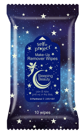 Selfie Project, Sleeping Beauty Make-up Remover Wipes, 10 szt.
