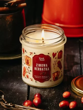 Woskiknot świeca sojowa Zimowa Herbatka 300ml